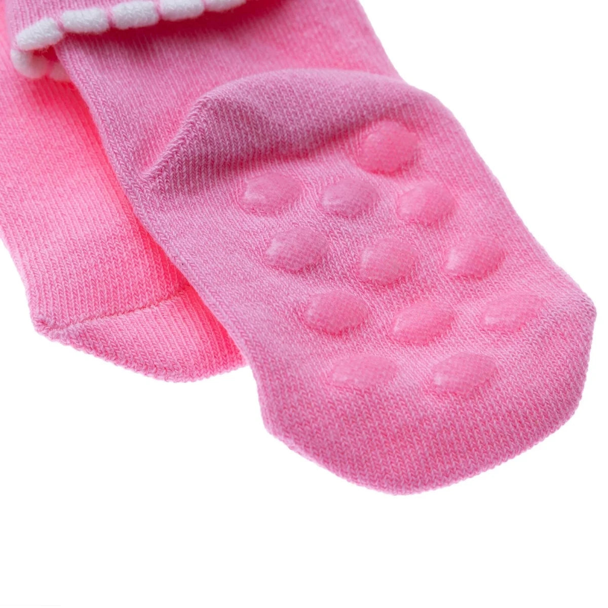 Baby Girl 3 - Pack Rolled - Edge Socks - Ecru Ecru - ebebek