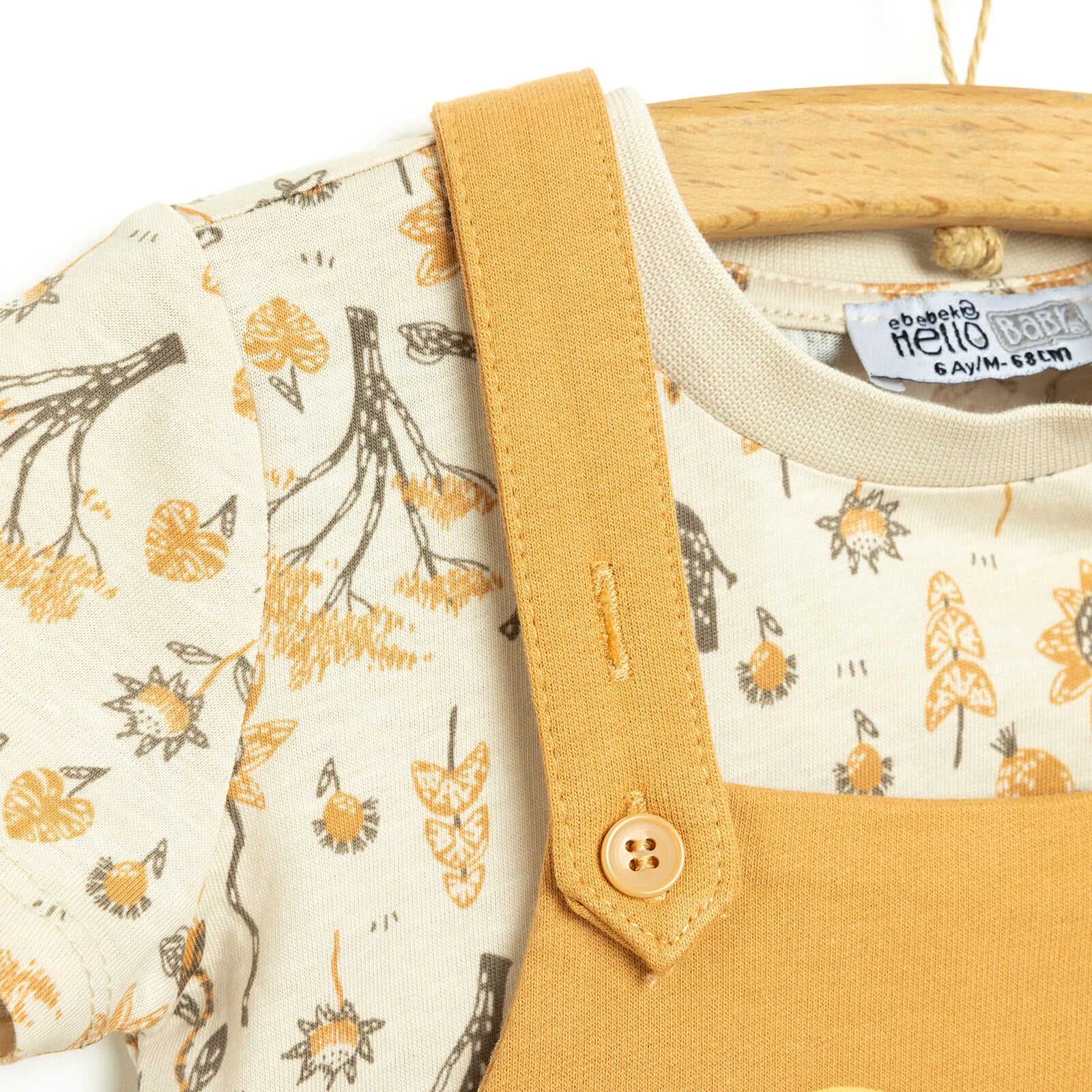 HelloBaby Bacic Baby Boy T-shirt - Dungaree - Nude - ebebek - Black Friday