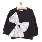 HelloBaby Metallic Girl Sweatshirt - Black - ebebek - Black Friday