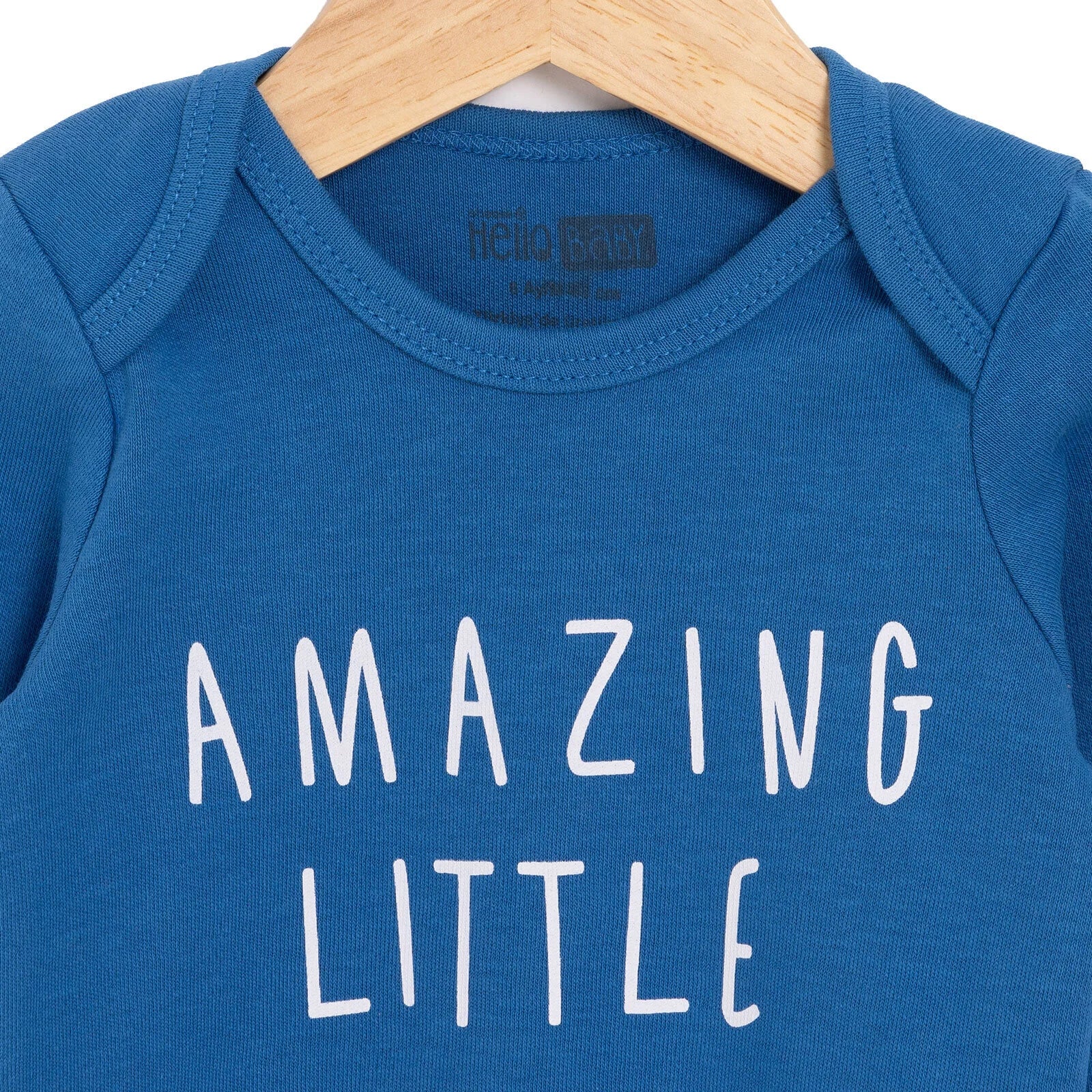 HelloBaby Boy Long Sleeve Bodysuit - Navy Blue - ebebek - Black Friday