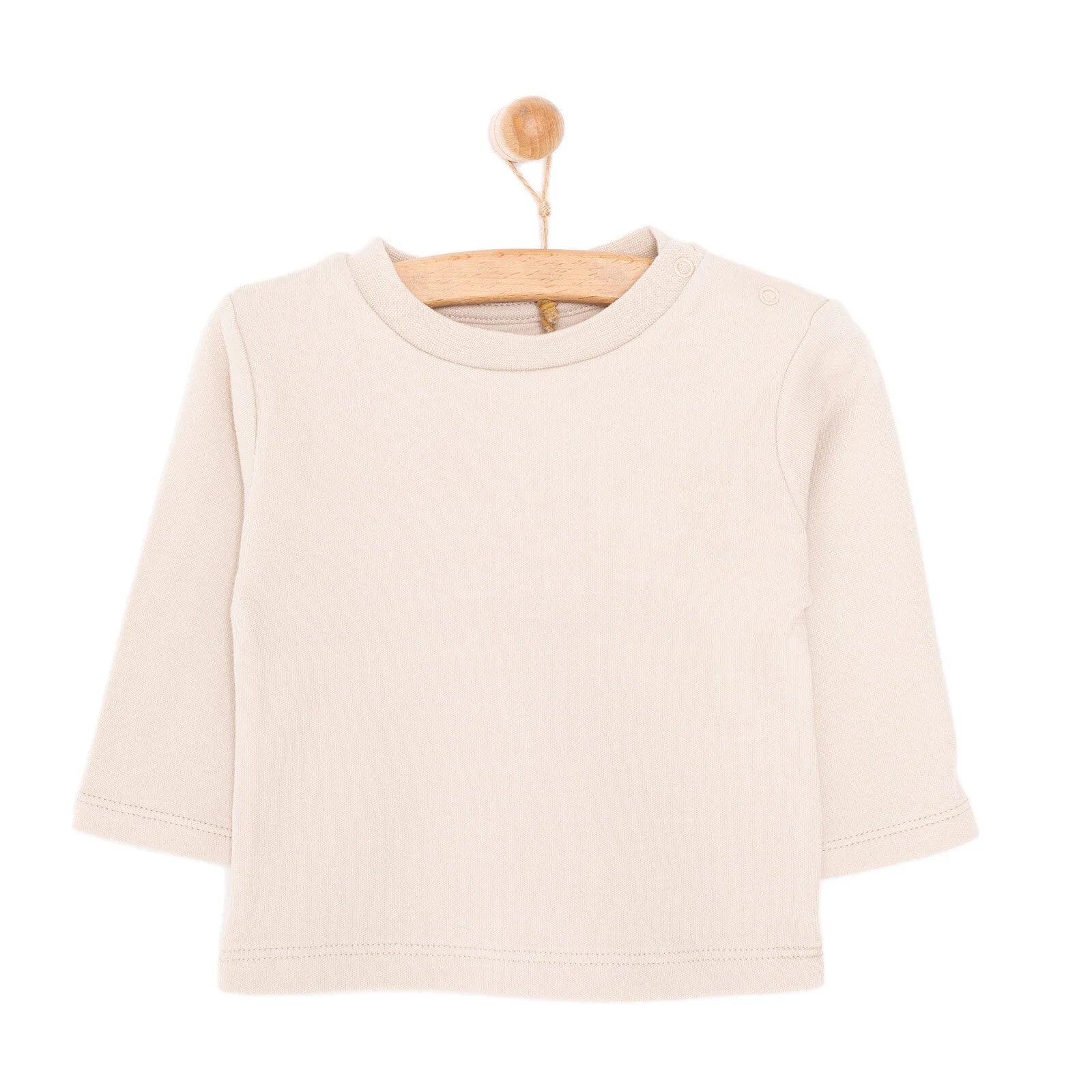 HelloBaby Basic Unisex Long Sleeve T-shirt - Mink - ebebek - Black Friday