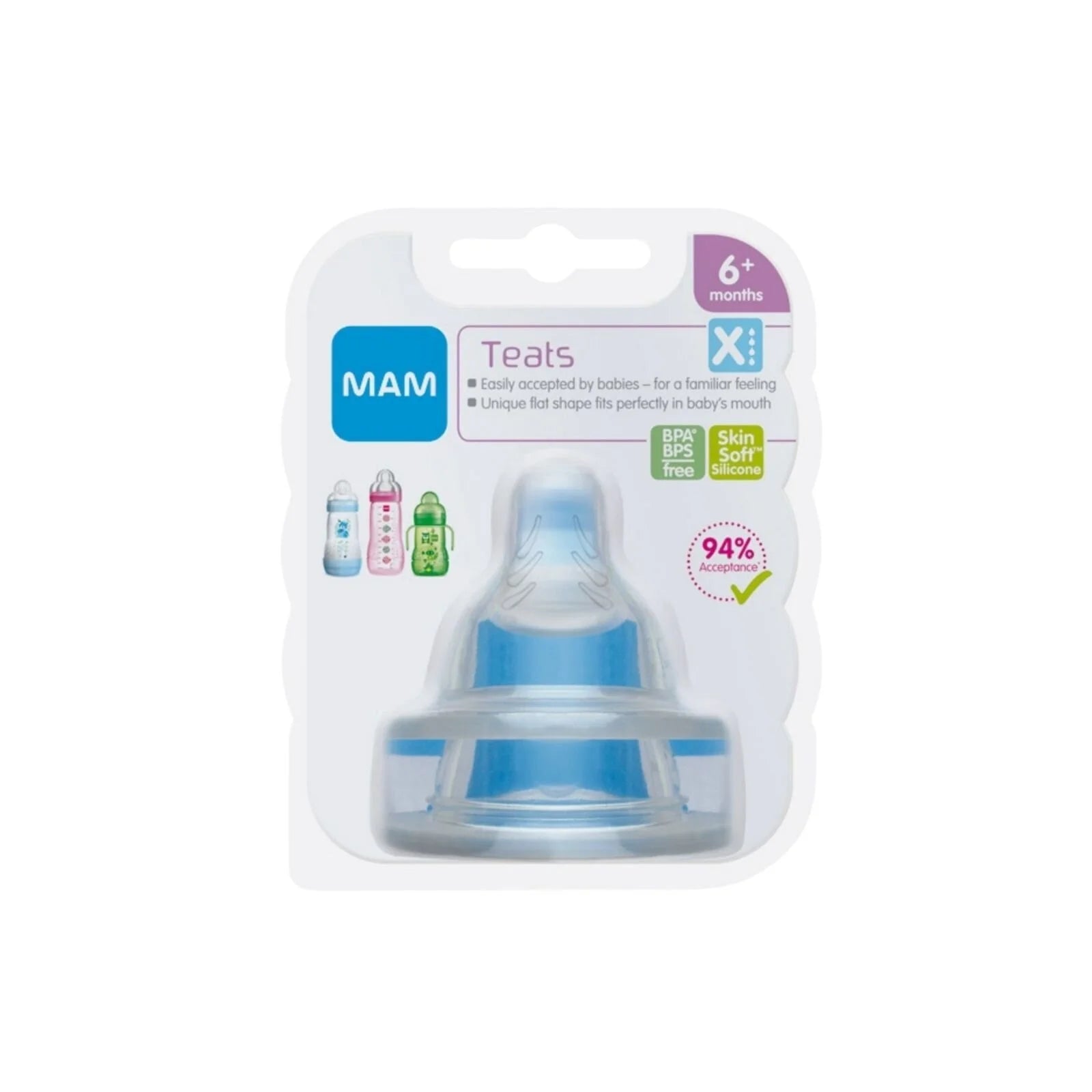 MAM SkinSoft Silicone Teat X Cut Pack of 2 - ebebek - Black Friday