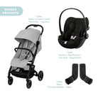 Cybex Beezy Compact Pushchair with Cloud G Car Seat Travel System Bundle - Fog Grey - ebebek - Christmas