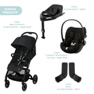 Cybex Beezy Compact Pushchair with Cloud G Car Seat & Base Travel System Bundle - Magic Black - ebebek - Christmas