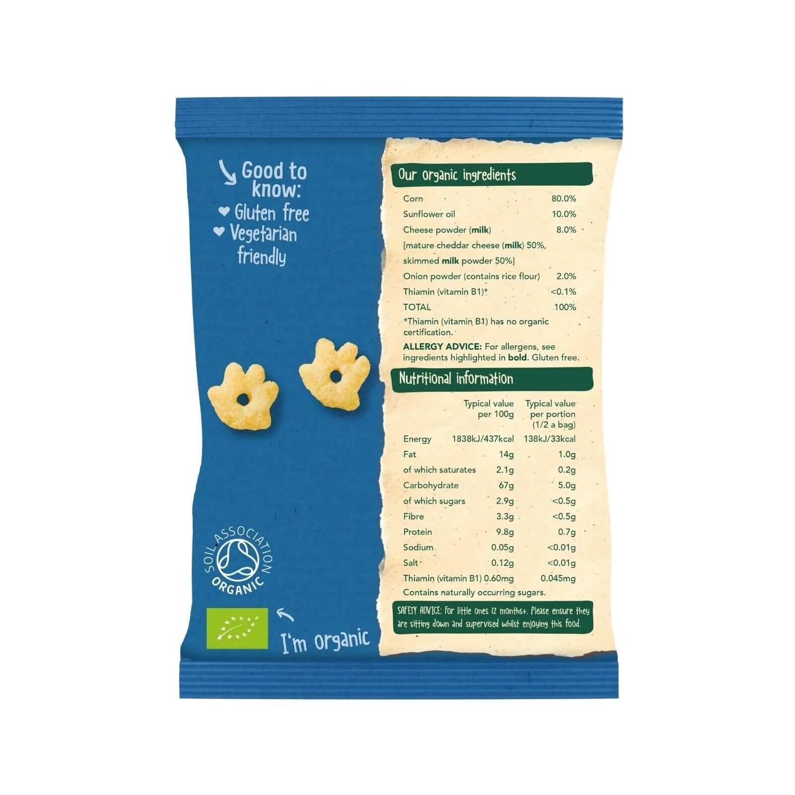 Organix Cheese & Onion Gruffalo Claws Multipack 12+ months 60g (4x15g) - ebebek - Black Friday