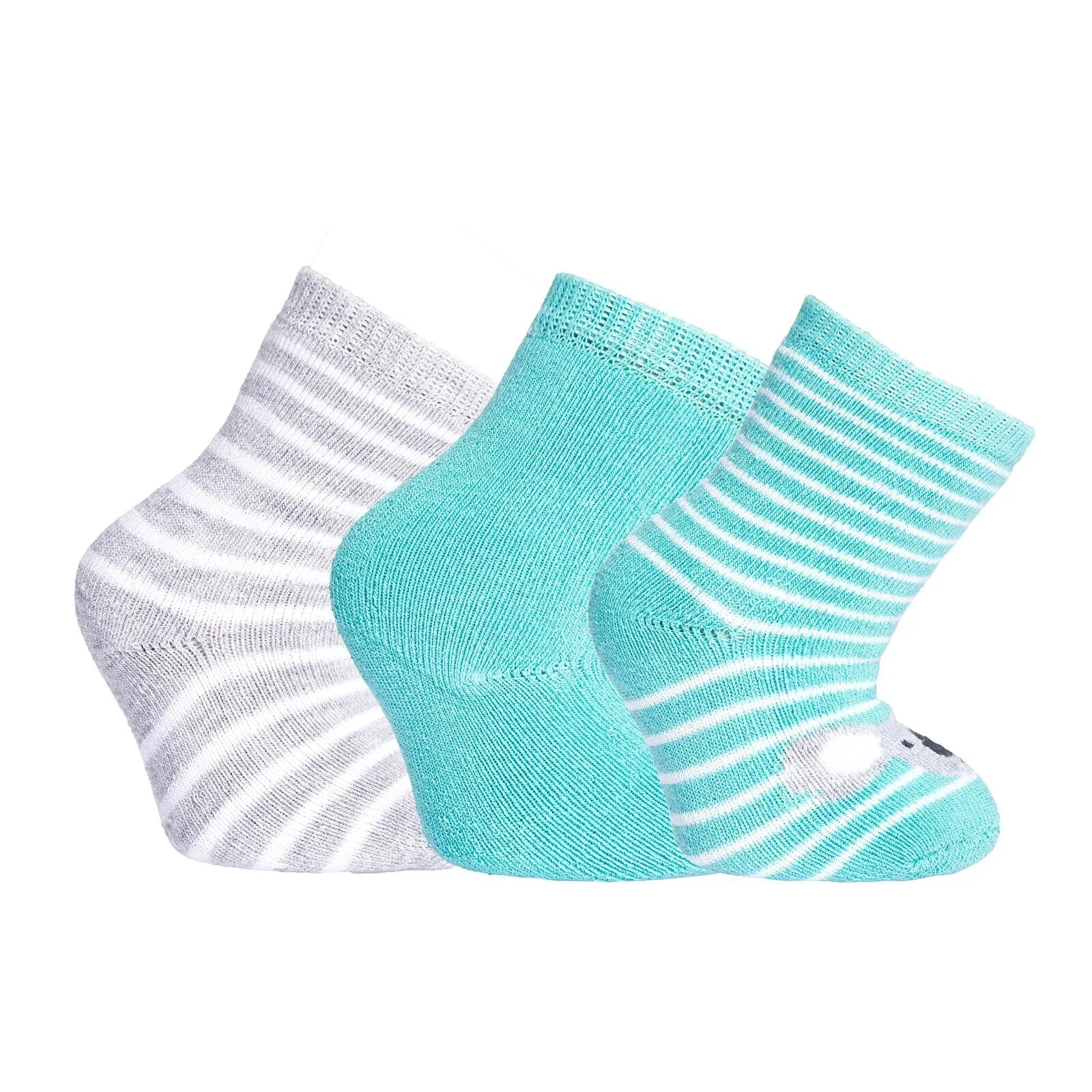 HelloBaby Unisex Chenille Socks 3 Pcs - Multicolour - ebebek - Black Friday