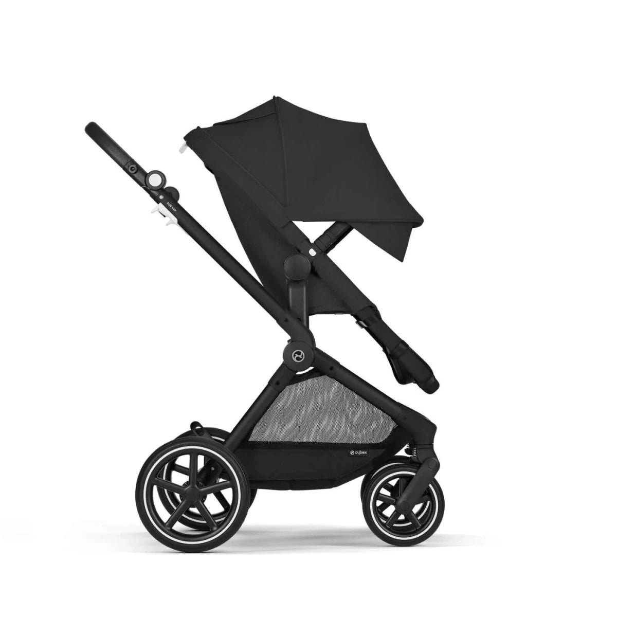 Cybex EOS Lux Silver 2 - in - 1 Pushchair - Moon Black Moon Black - ebebek