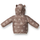 HelloBaby Floral Printed Girl Coat - Brown - ebebek - Black Friday