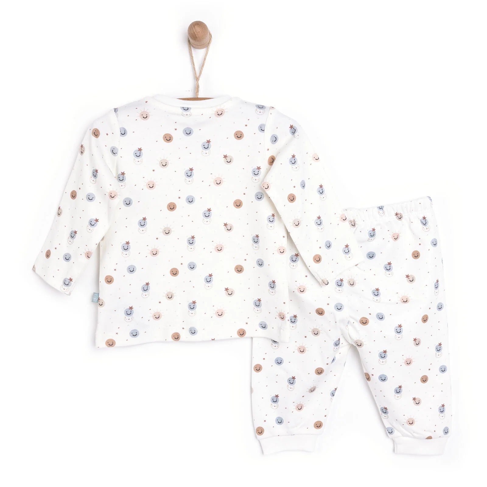 Pambuliq Baby Girl Long Sleeve Pyjamas Set - Beige - ebebek - Black Friday