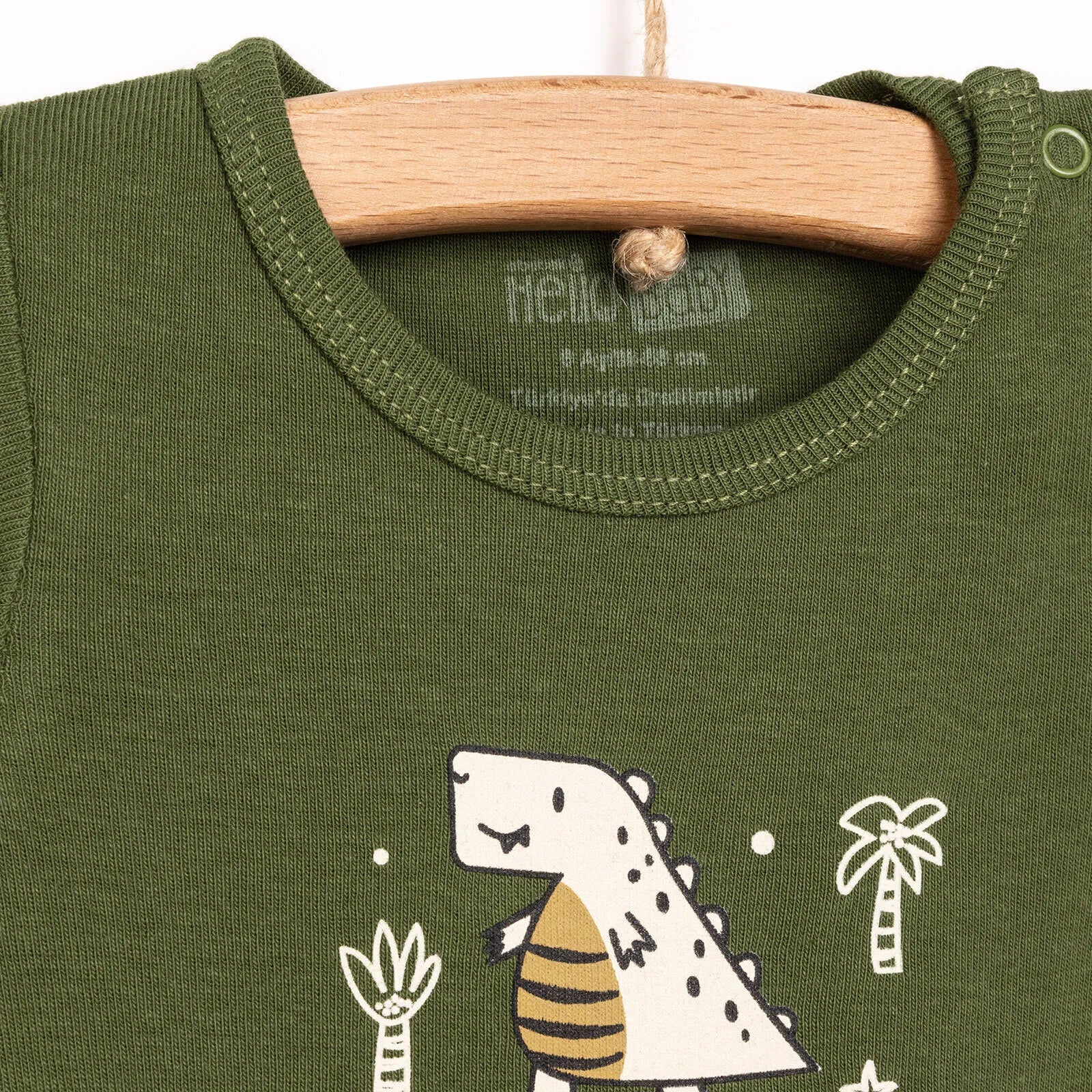 HelloBaby Boy Short Sleeve Bodysuit 2 pcs - Khaki - ebebek - Black Friday