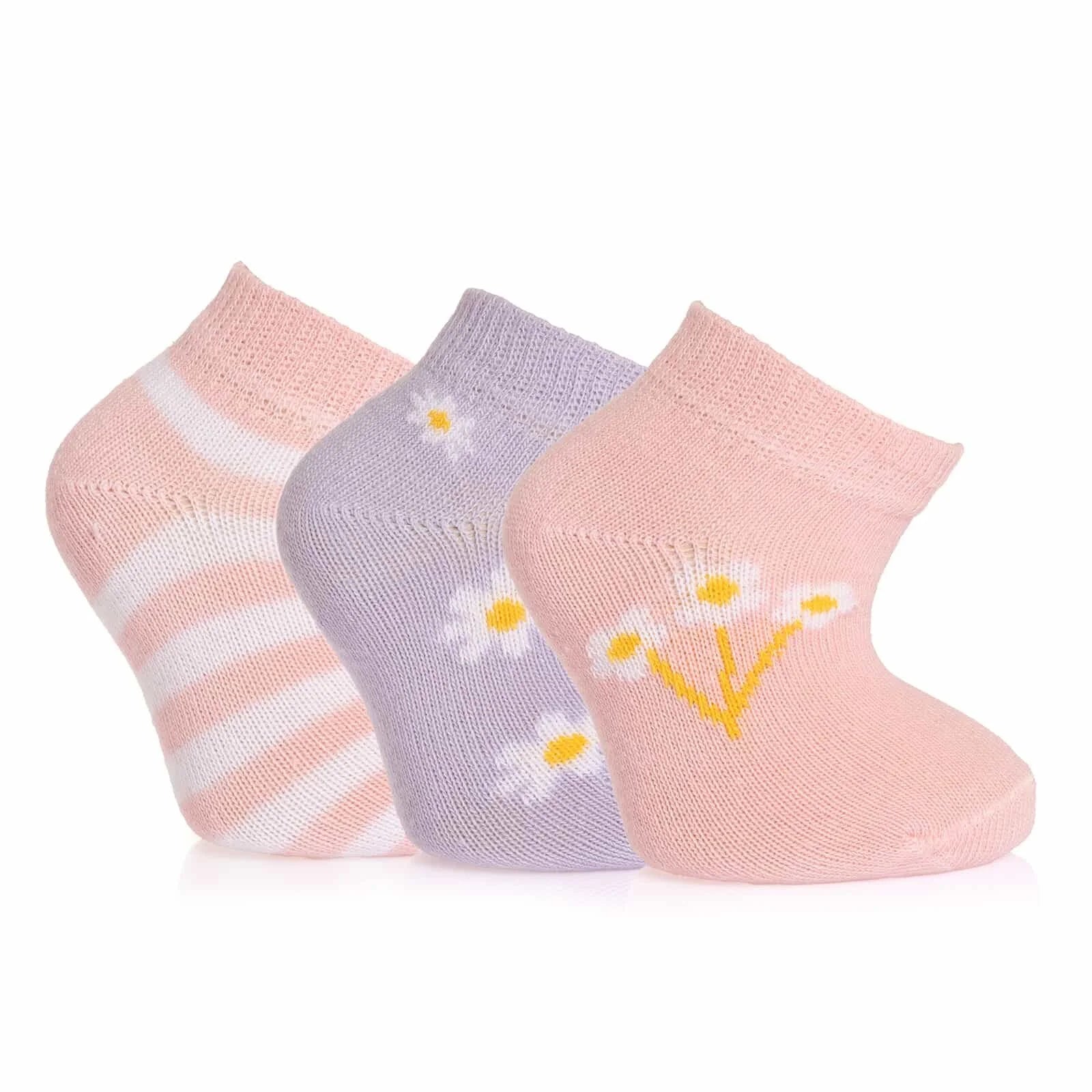 HelloBaby Baby Girl Socks 3 Pcs - Light Pink - ebebek - Black Friday
