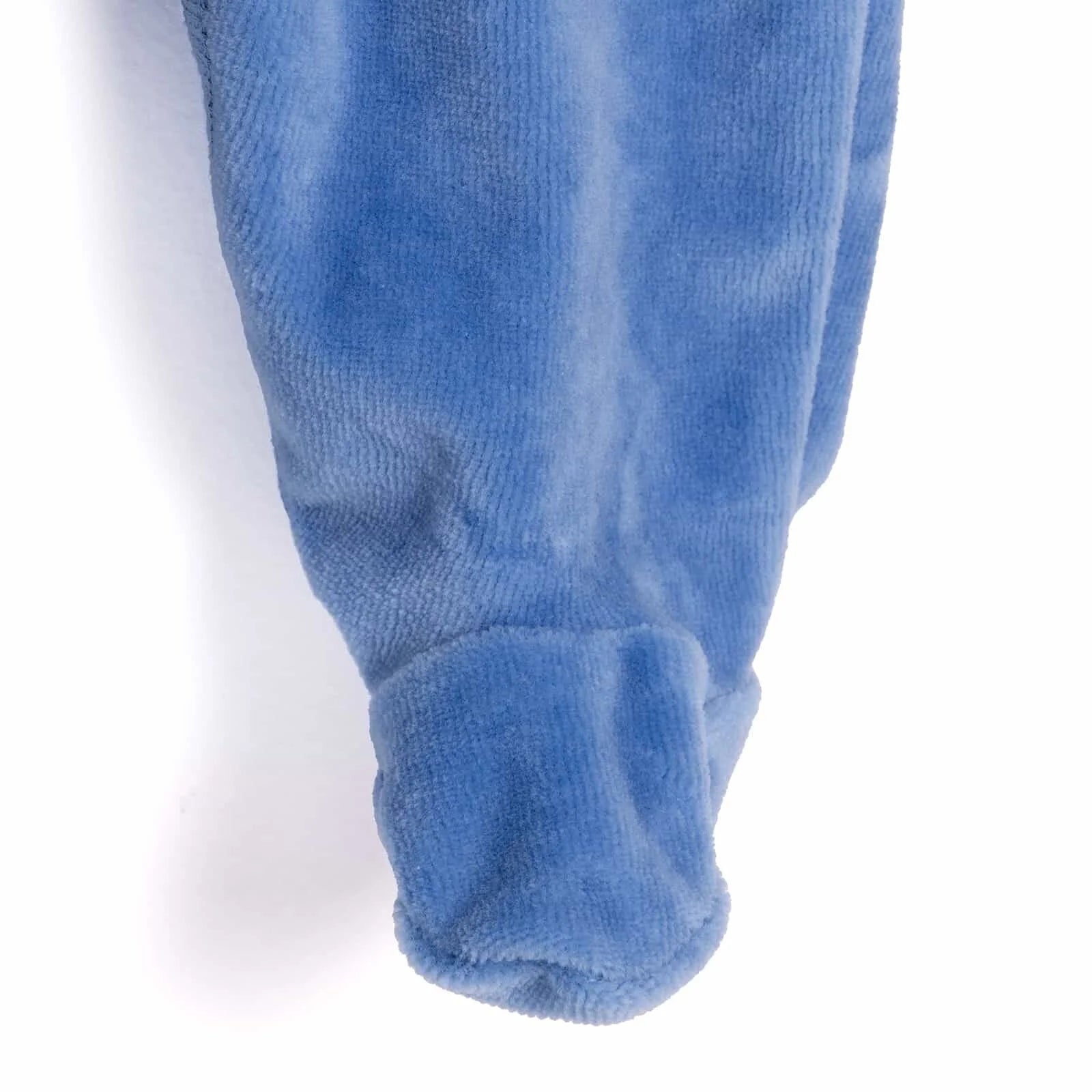 HelloBaby Boy Velvet Footed Jumpsuit - Light Blue - ebebek - Black Friday