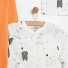 HelloBaby Newborn Footed Jumpsuit - Hat 2 Pcs - Orange - ebebek - Black Friday