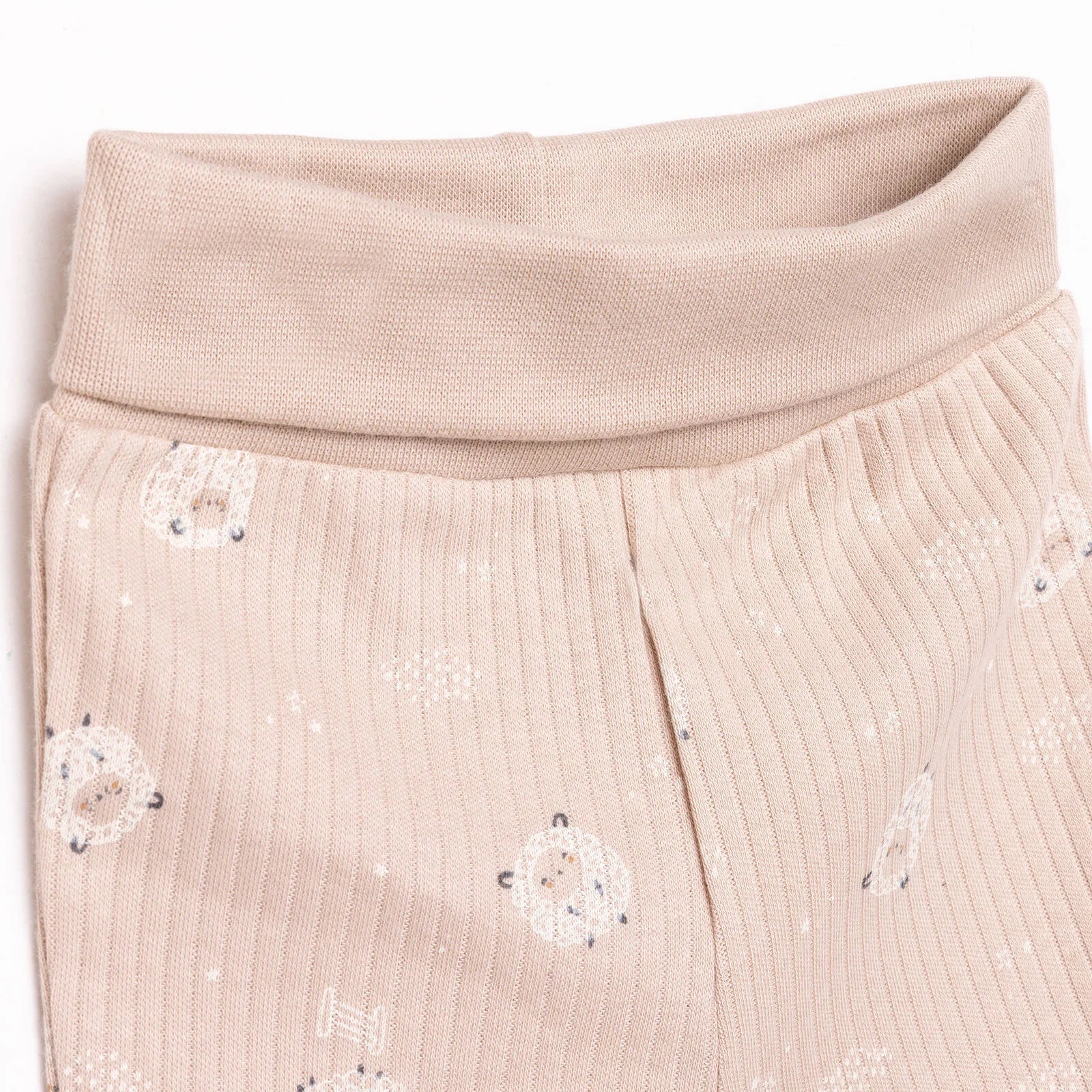 Bebetto Newborn Baby Girl Top - Footed Jumpsuit - Hat - Beige - ebebek - Black Friday