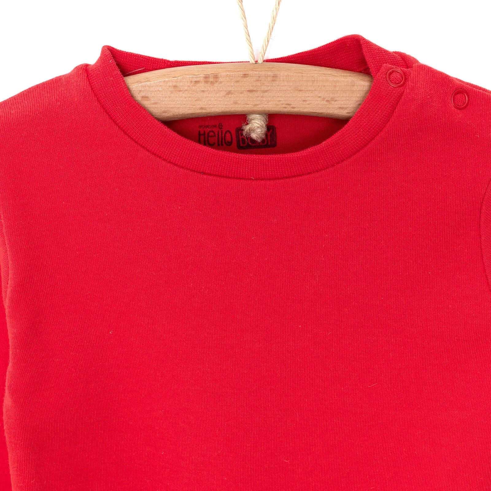 HelloBaby Basic Unisex Long Sleeve T-shirt - Red - ebebek - Black Friday