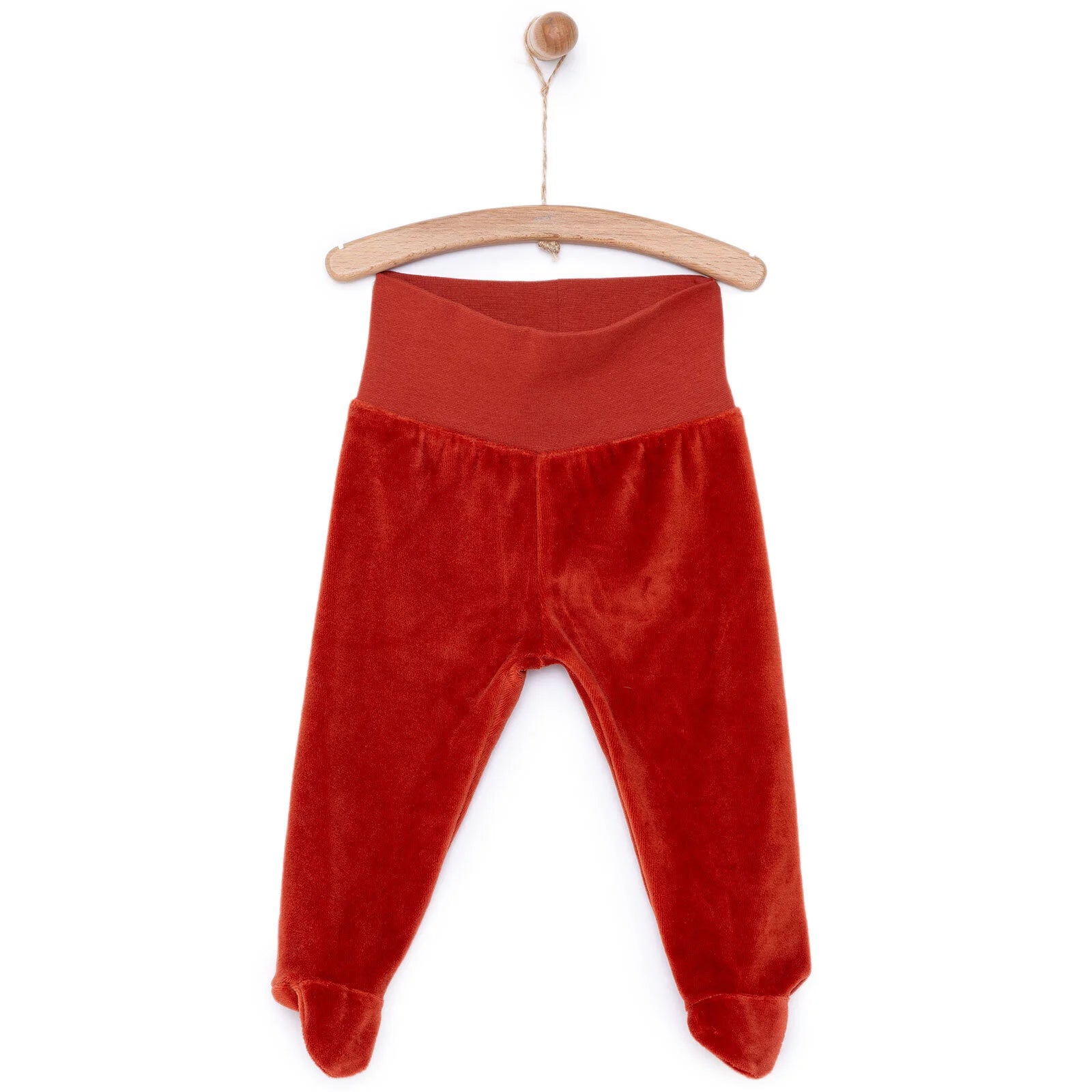 HelloBaby Unisex Velvet Footed Bottom - Dark Orange - ebebek - Black Friday