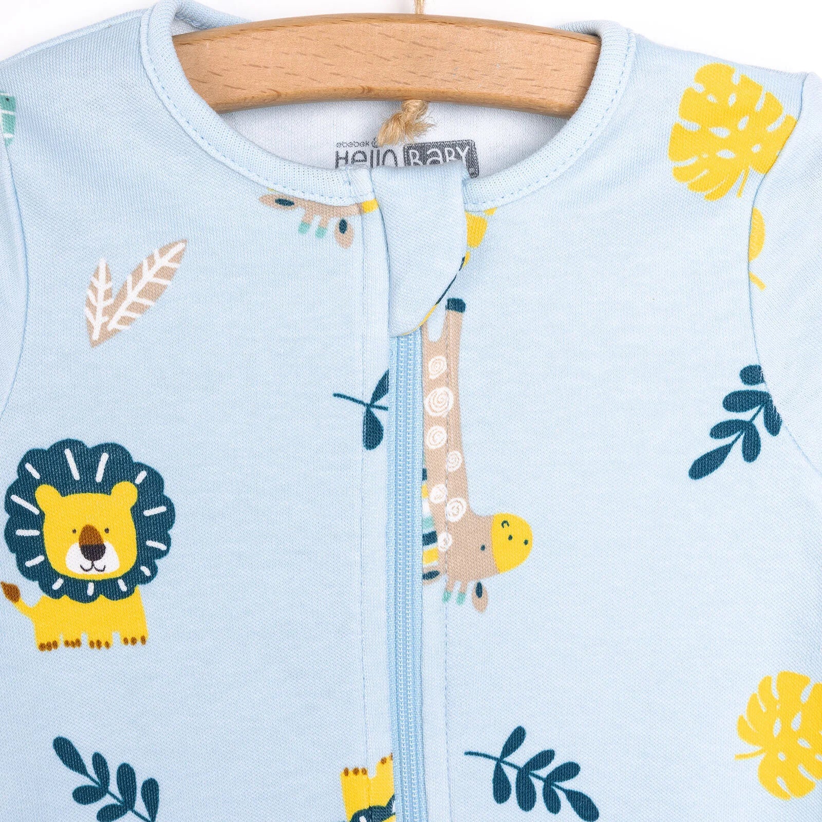 HelloBaby Footed Jumpsuit - Light Blue - ebebek - Black Friday