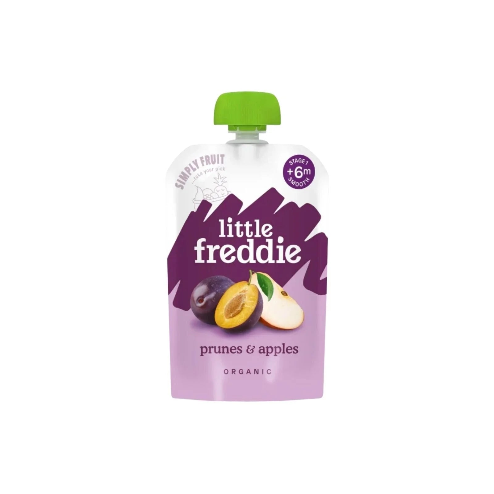 Little Freddie Organic Prunes & Apples Baby Food Pouch 6+ months 100g - ebebek - Black Friday