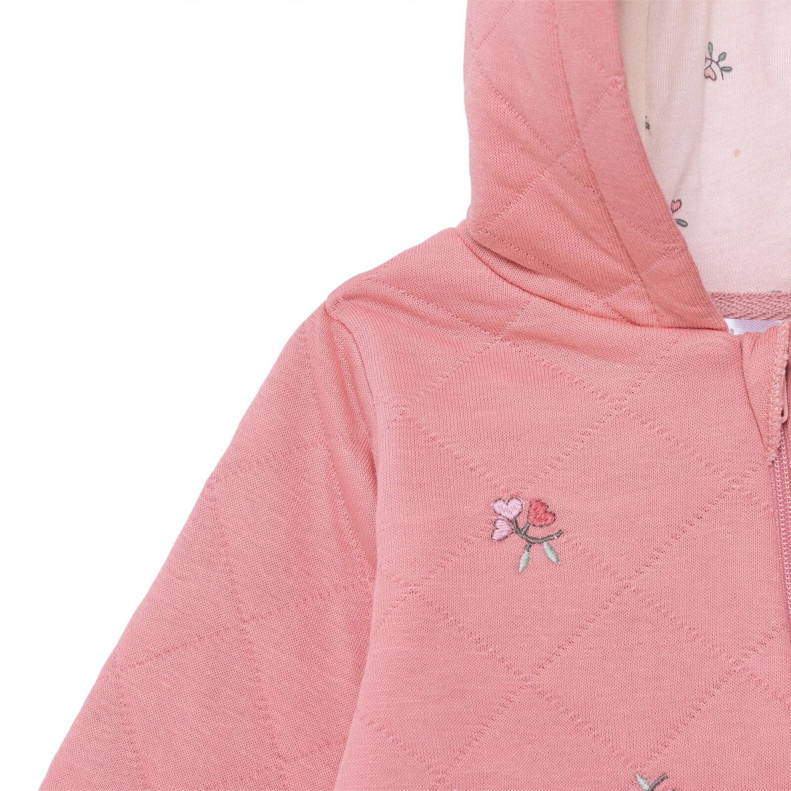 Bebetto Newborn Footless Jumpsuit - Light Rose - ebebek - Black Friday