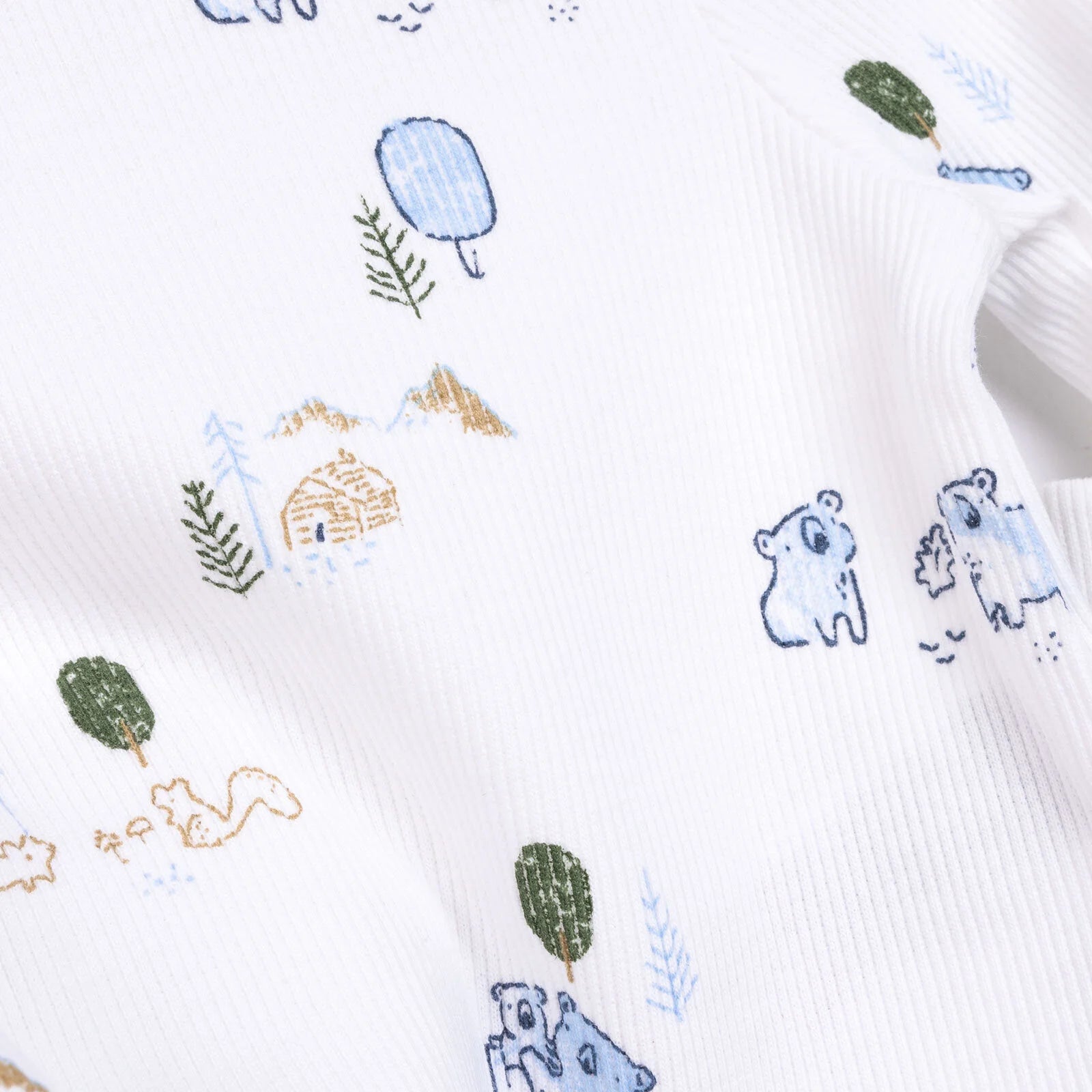 HelloBaby Boy Long Sleeve Pyjamas Set - Ecru - ebebek - Black Friday