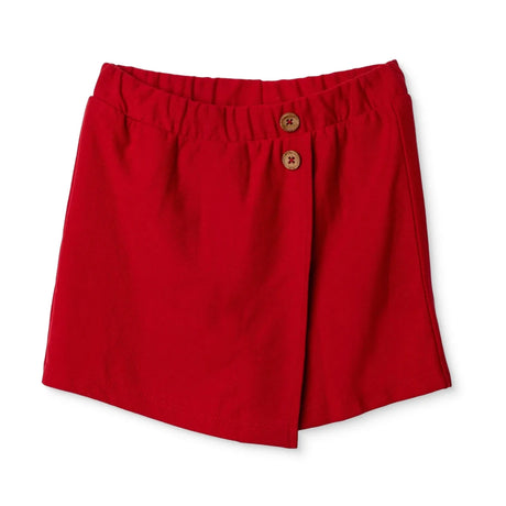 HelloBaby Girls Shorts with Buttons Short Leg - Red Red - ebebek