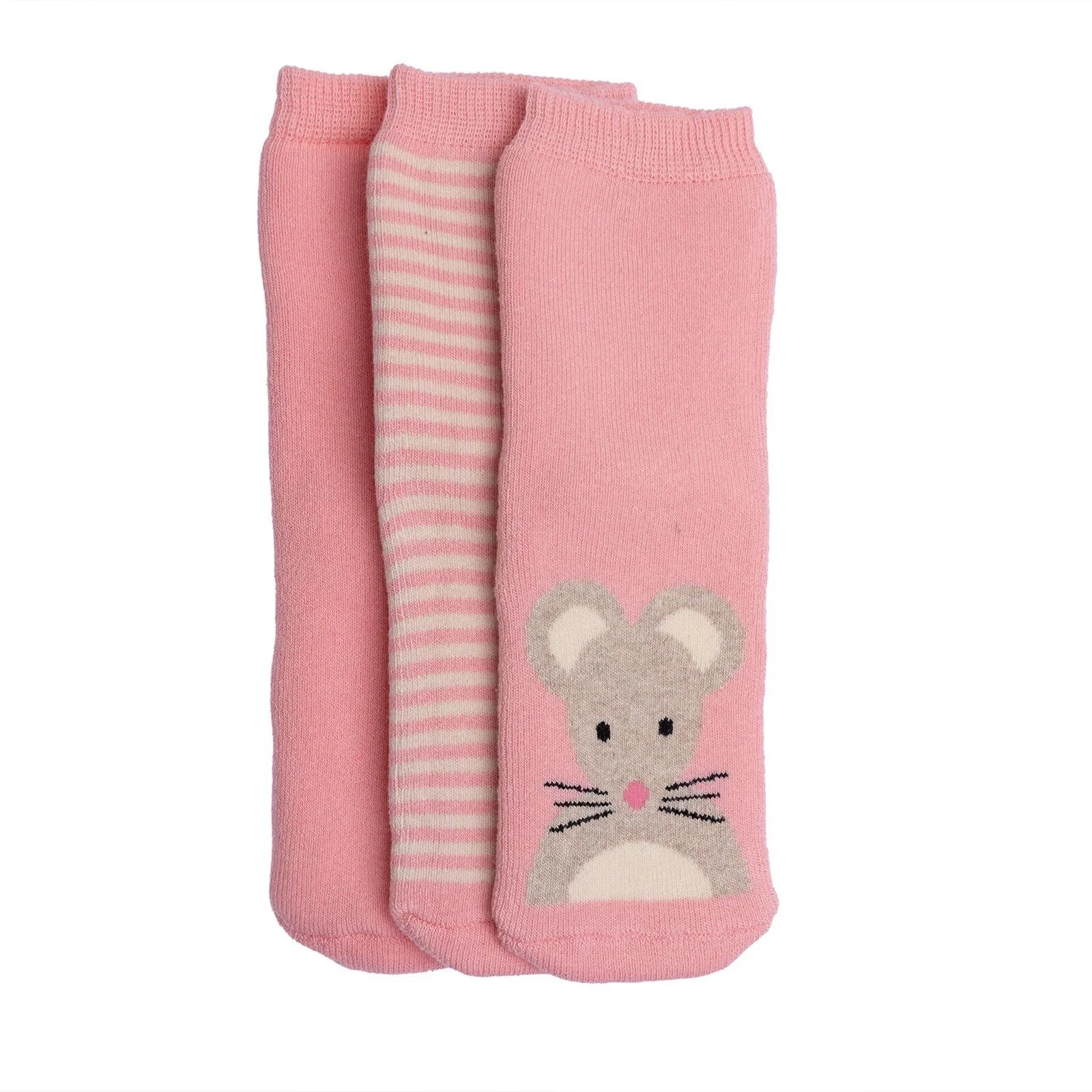 HelloBaby Baby Girl Chenille Socks 3 Pcs - Light Pink - ebebek - Black Friday