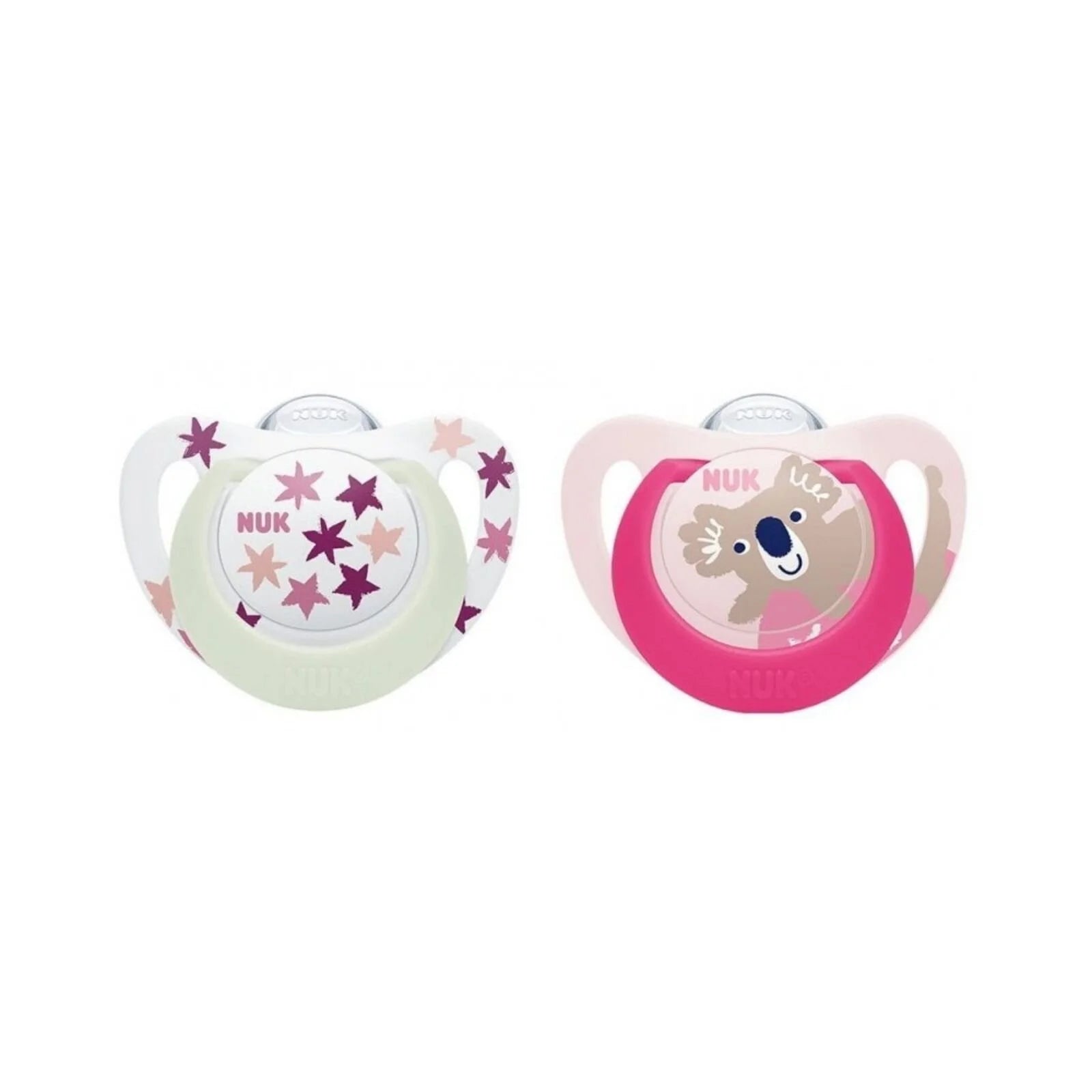 NUK Star Day & Night Soother 18 - 36 months Pack of 2 - Pink - ebebek - Black Friday