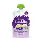 Little Freddie Organic Blueberry & Banana Yoghurt Baby Food Pouch Multipack 6+ months 600g (6x100g) - ebebek - Black Friday