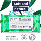 Pura Baby Wipes 3x60 pcs - ebebek - Black Friday