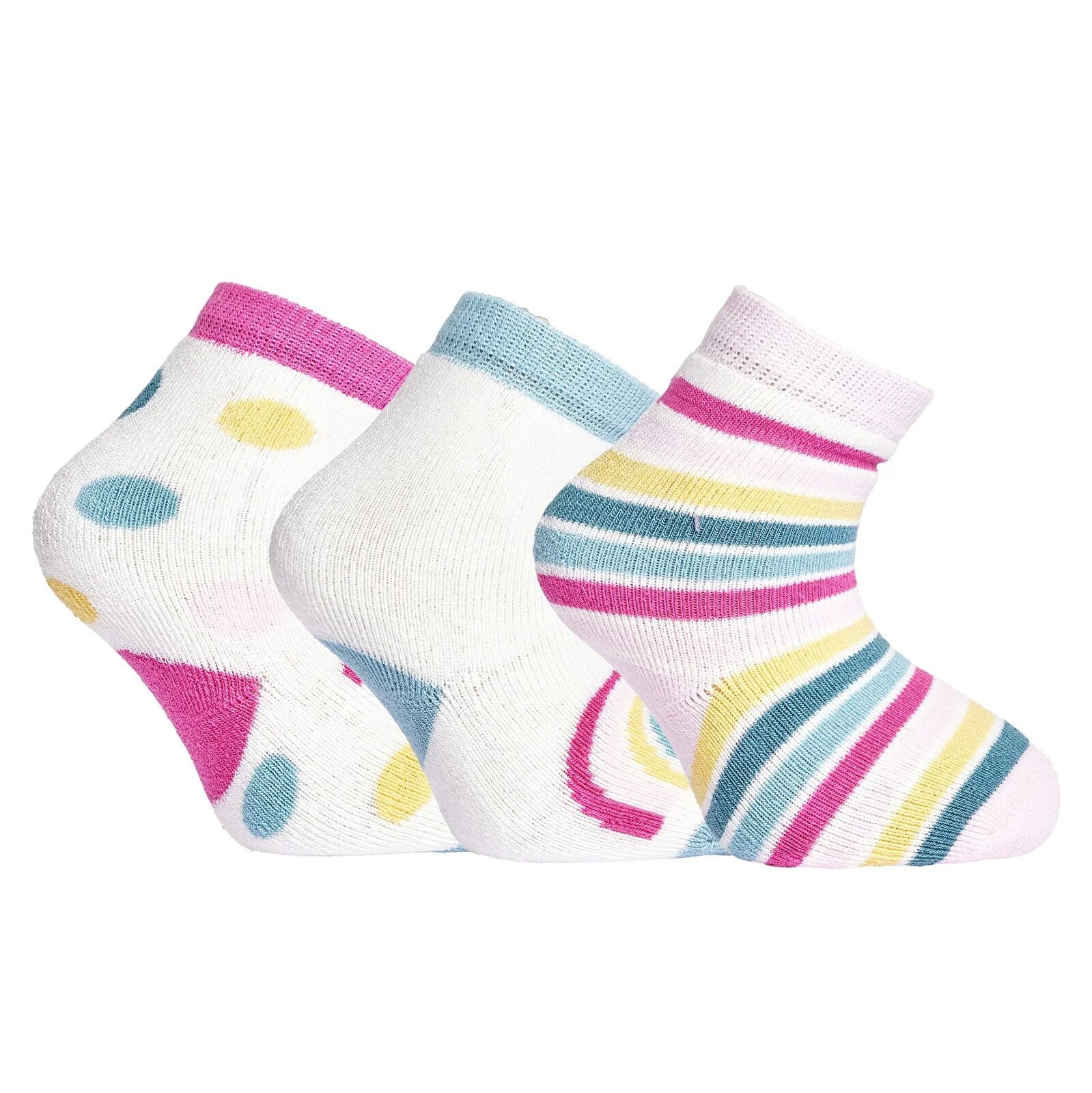 HelloBaby Baby Girl Chenille Socks 3 Pcs - Light Pink - ebebek - Black Friday