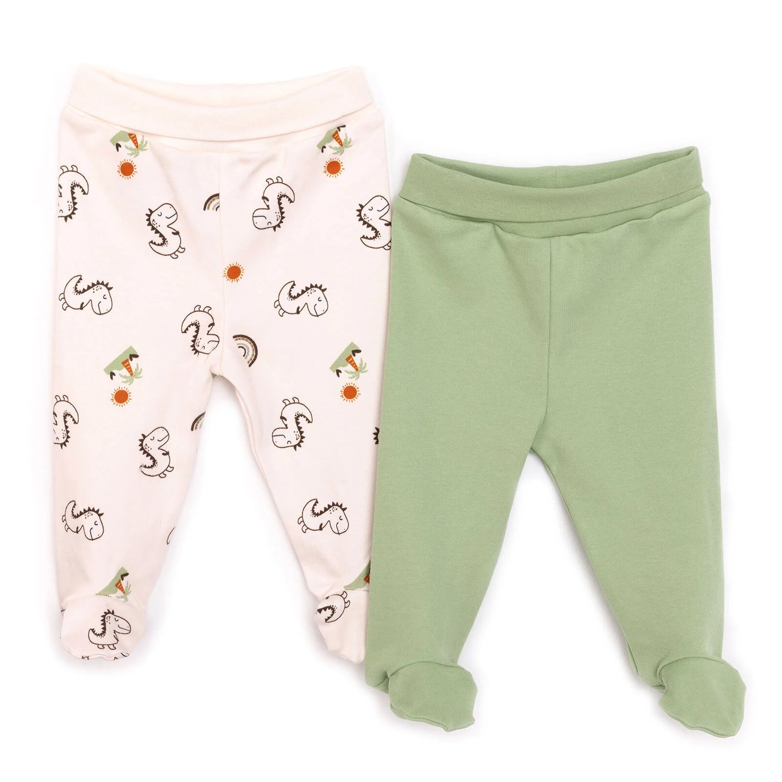 HelloBaby Baby Boy 2 Pcs Footed Bottom - Beige - ebebek - Black Friday