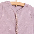 Bebetto Newborn Nature Footed Jumpsuit - Purple - ebebek - Black Friday