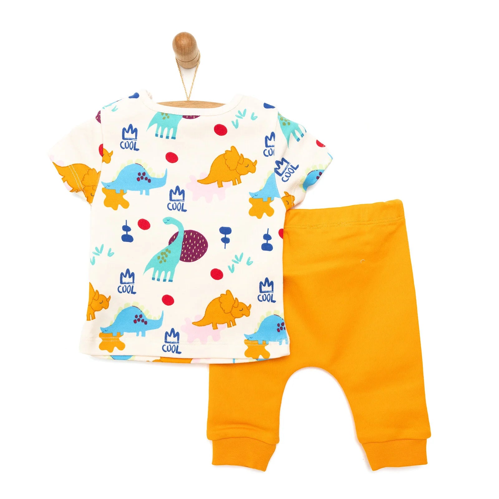 HelloBaby Newborn Baby Boy T-shirt - Footless Bottom - Orange - ebebek - Black Friday