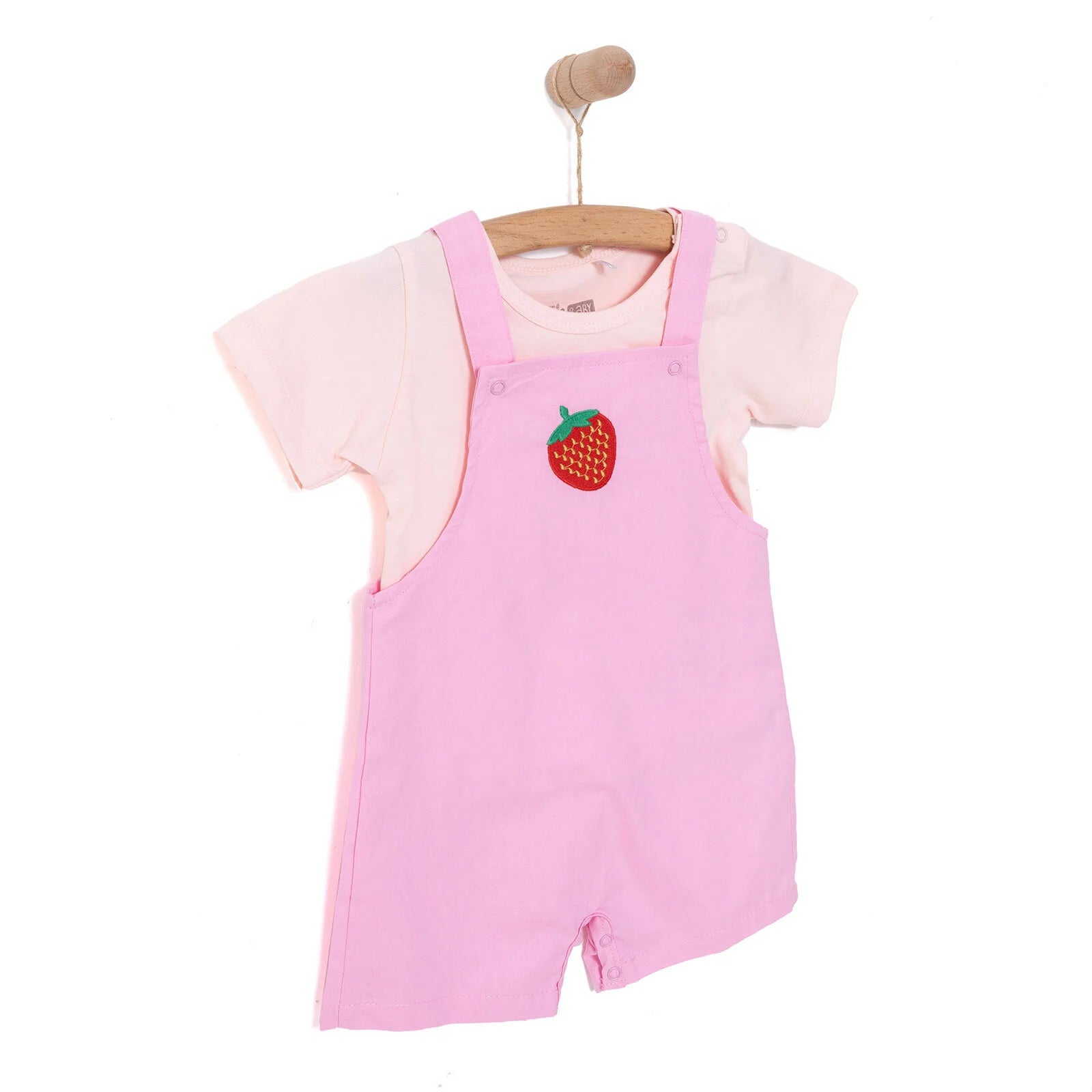HelloBaby Girl Overall Shorts - T-shirt - Pink - ebebek - Black Friday