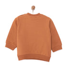 HelloBaby Basic Low Raised Printed Sweashirt - Brown - ebebek - Black Friday