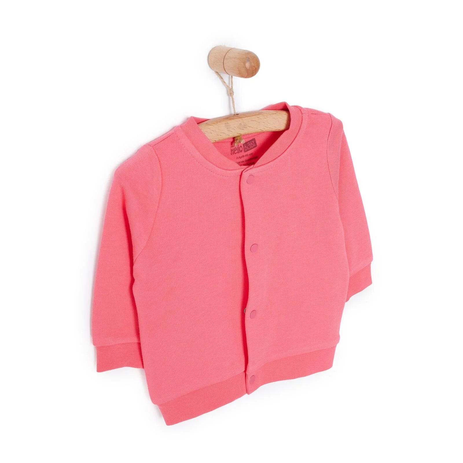 HelloBaby Basic Rib Cardigan - Dark Pink - ebebek - Black Friday