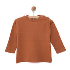 HelloBaby Basic Interlock Long Sleeve T-Shirt - Brown - ebebek - Black Friday