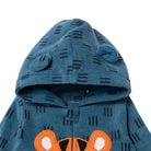 HelloBaby Newborn Polar Footed Jumpsuit - Petrol Printed - ebebek - Black Friday