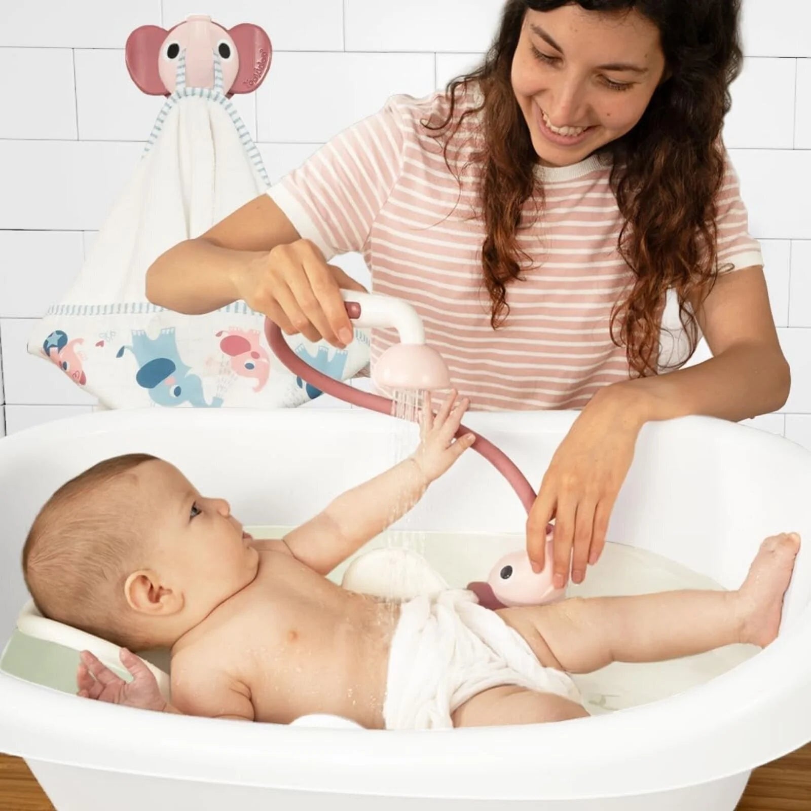 Yookidoo Baby Shower Gift Set Elephant - Blush Pink - ebebek - Black Friday