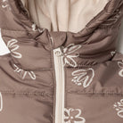 HelloBaby Floral Printed Girl Coat - Brown - ebebek - Black Friday