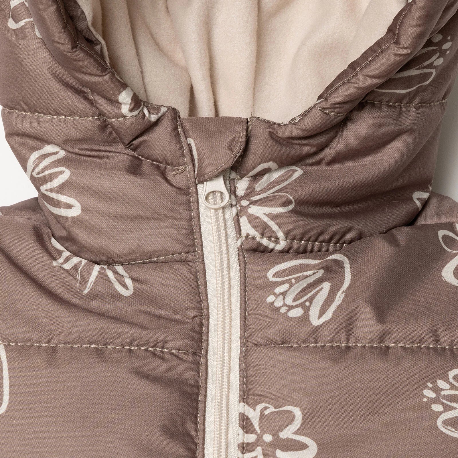 HelloBaby Floral Printed Girl Coat - Brown - ebebek - Black Friday