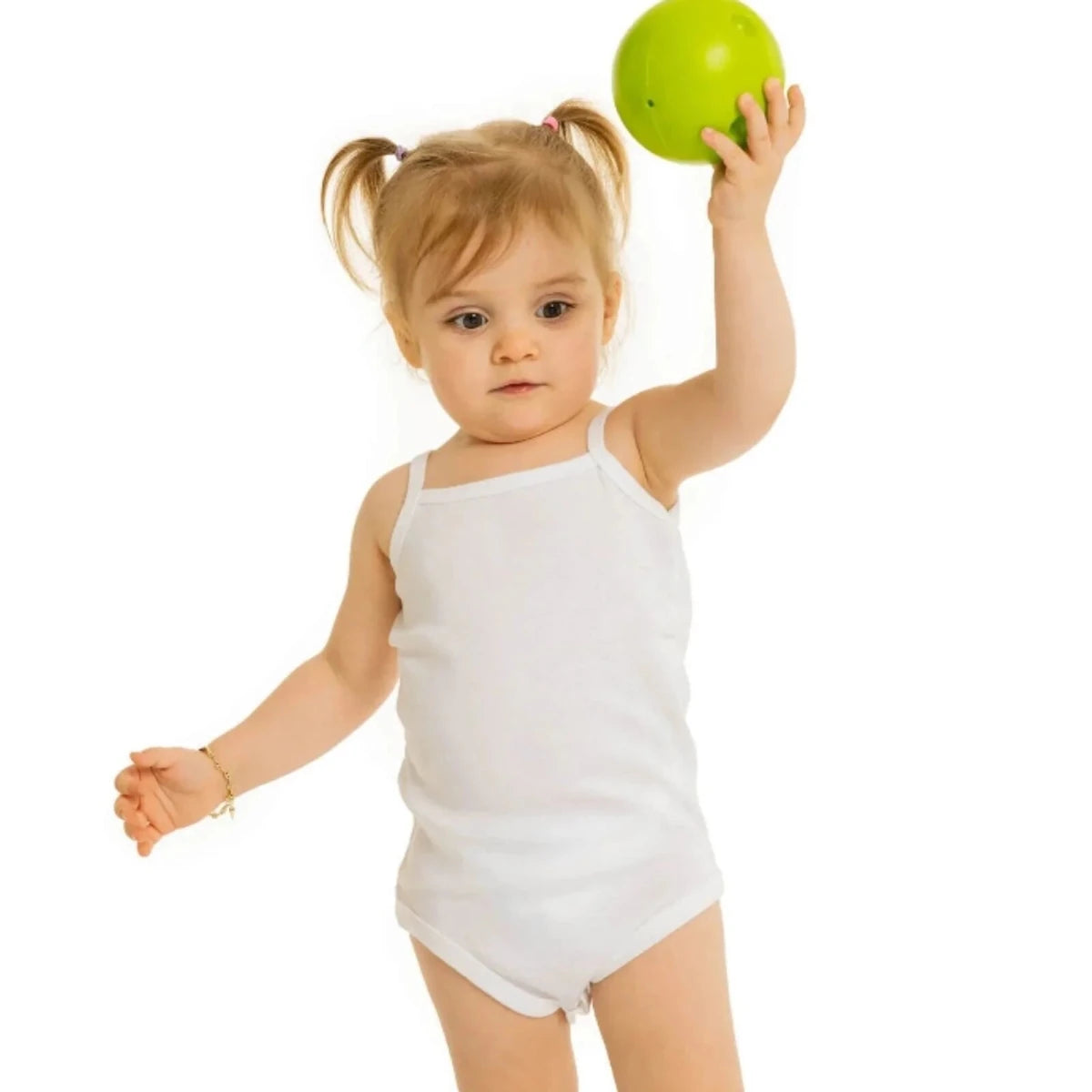 HelloBaby Unisex Strappy Bodysuit 5 pcs White - ebebek