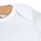 HelloBaby Unisex Short Sleeve Bodysuit 5 pcs White - ebebek