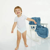 HelloBaby Unisex Short Sleeve Bodysuit 5 pcs White - ebebek