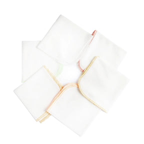 HelloBaby Baby Burp Cloths 6 Pack (24 x 24 cm) Ecru - ebebek