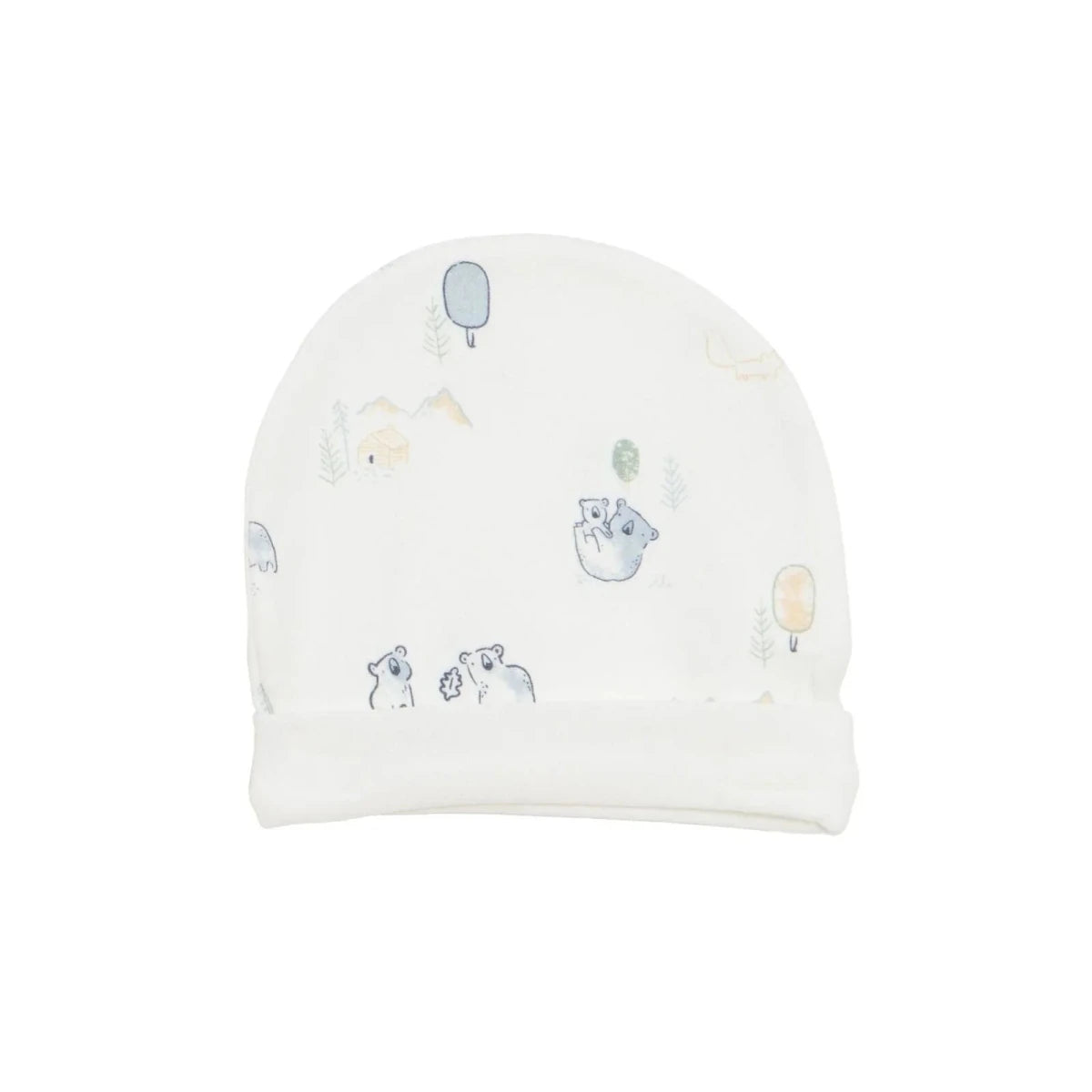 Aziz Bebe 5 Piece Happy Little Bear Print Envelope Neck Baby Hospital Bag Set (Newborn) Ecru - ebebek