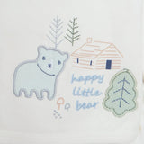 Aziz Bebe 5 Piece Happy Little Bear Print Envelope Neck Baby Hospital Bag Set (Newborn) Ecru - ebebek