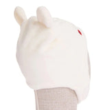 Luess Wellsoft Fleece Baby Beanie with Ear Flaps (One Size) Ecru - ebebek