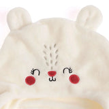 Luess Wellsoft Fleece Baby Beanie with Ear Flaps (One Size) Ecru - ebebek
