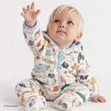 Midimod Quilted Baby Pramsuit with Feet (3 Months to 12 Months) Ecru - ebebek